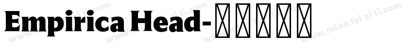 Empirica Head字体转换
